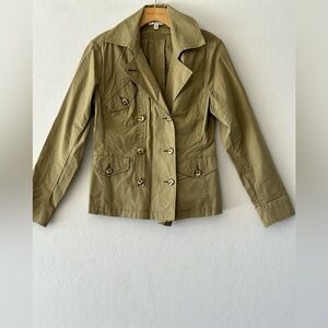 2 for $26 CAbi Khaki Ripstop Lightweight Military Utility Jacket Small